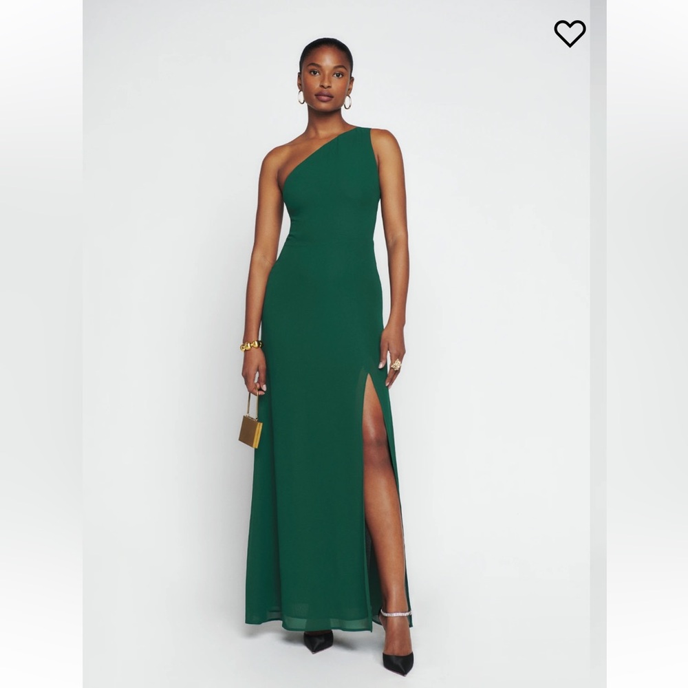 Reformation Evelyn Dress in Emerald